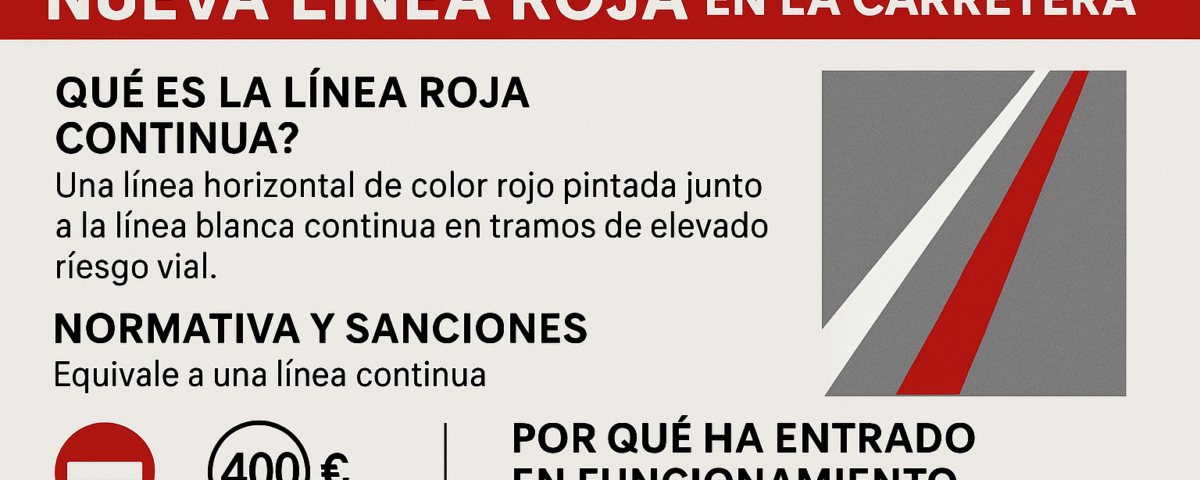 linea roja dgt carretera multa accidentes trafico